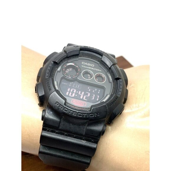 Casio Men's Watch G-Shock GD120CMB Quartz Black Resin Quartz Digital 3427 - Picture 5 of 14